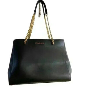 MICHAEL KORS M. Kors Black Gold Chain Purse -‎ Like New
